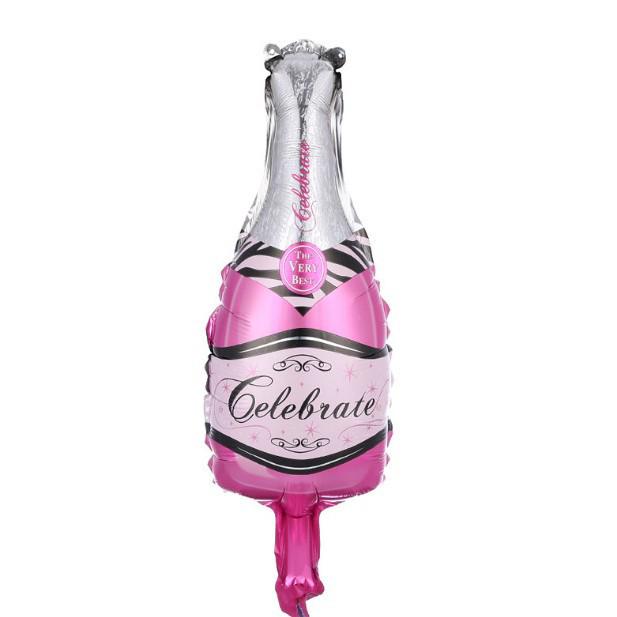 Champagne Whiskey Wine Bottle High Stem Glass Balloon for Parties and Celebrations