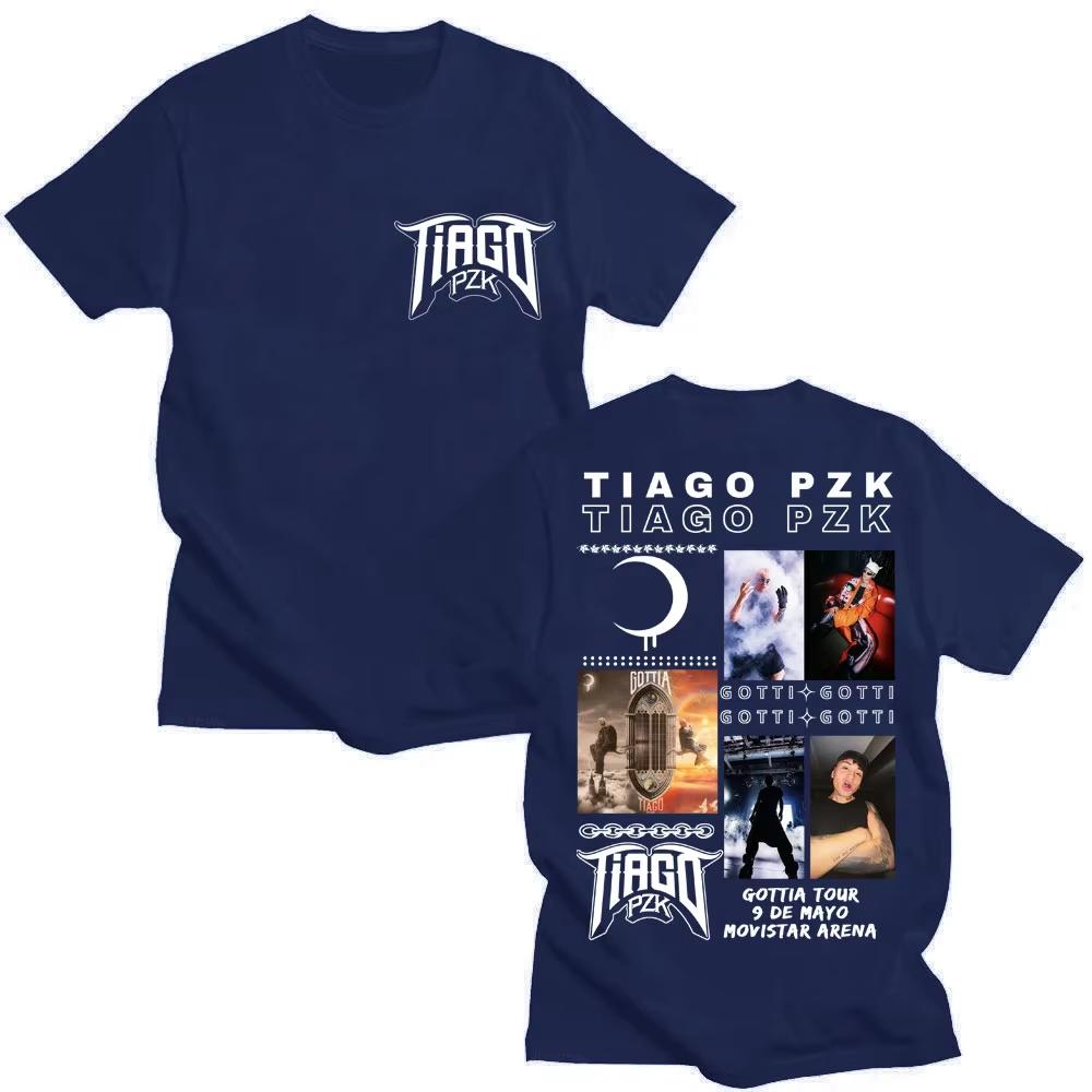 

Rapper TIAGO PZK Tour 2026 Album T Shirt Unisex Women Trendy Vintage Hip Hop Tshirts Oversized Popular Tee Swehirt Streetar 4XL