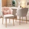 Light Luxury Modern Makeup Chair with Petal Backrest