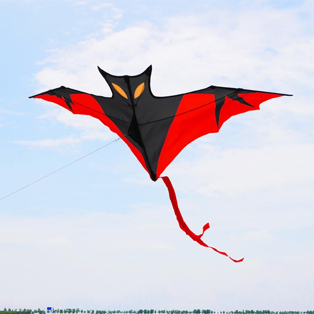 Aquilone Pipistrello Grande 1,6m Realistico Facile da Pilotare Aquilone Delta per Bambini Bambini Principianti Divertimento all'Aperto in Spiaggia Giocattolo da Esterno
