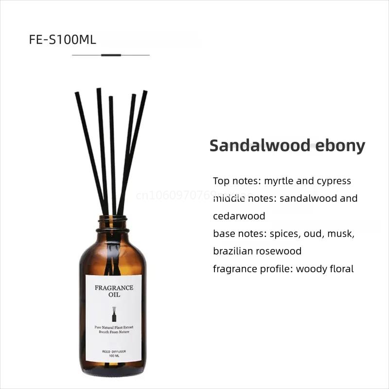 100ml Fireless Aromatherapy Essential Oil Rattan Aroma Bedroom Toilet Deodorant Household Decoration Gift Diffuser Air Freshener