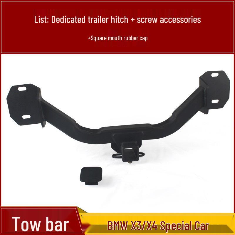 Compatible BMW X3/X4 Trailer Hitch & Rear Tow Hook Set