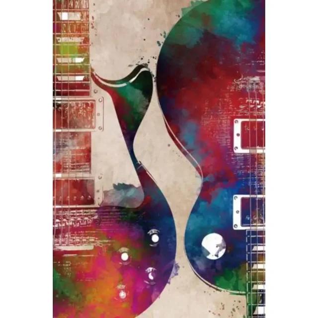 Vintage Rock Music Guitar Metal Wall Sign  Man Cave Gym Pool Bar Bathroom Yard Garage Decor  x in Tin Sign