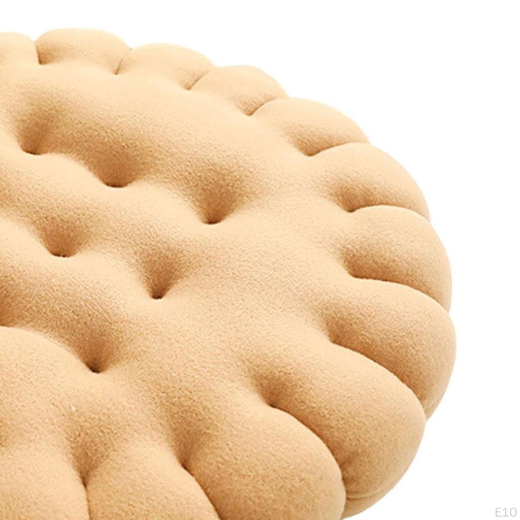 Biscuit Shape Cushion Cookie Chair Pad Comfortable Simple Cute Decorative Seating Mat Floor for