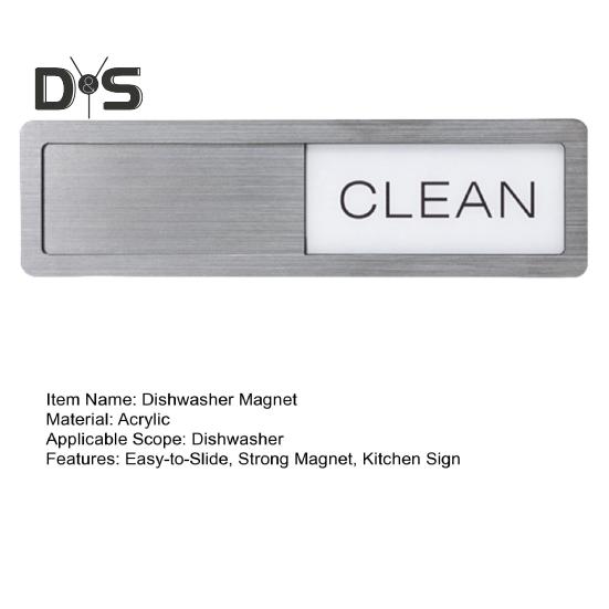 Clean Dirty Dishwasher Magnet Easy-to-Slide Strong Magnet Sign Kitchen Clean Dirty Sign for Home Restaurants Dishwasher
