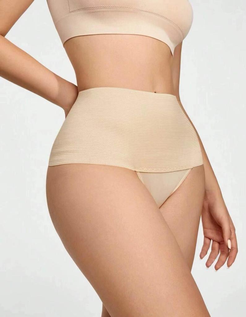 High-Waisted Tummy Control Shaping Pants - Women's Postpartum Waist Cincher, No Roll-Down, Plus Size Available