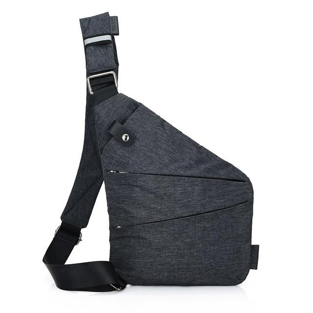 

Fashion Men Travel Business Burglarproof Shoulder Bag Chest Bag left shoulder
