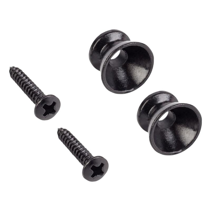 

2pcs Stylish Silver Bell Shape Strap Buttons Skidproof Strap Lock Guitar Buckles Suitable for Various Skill Levels