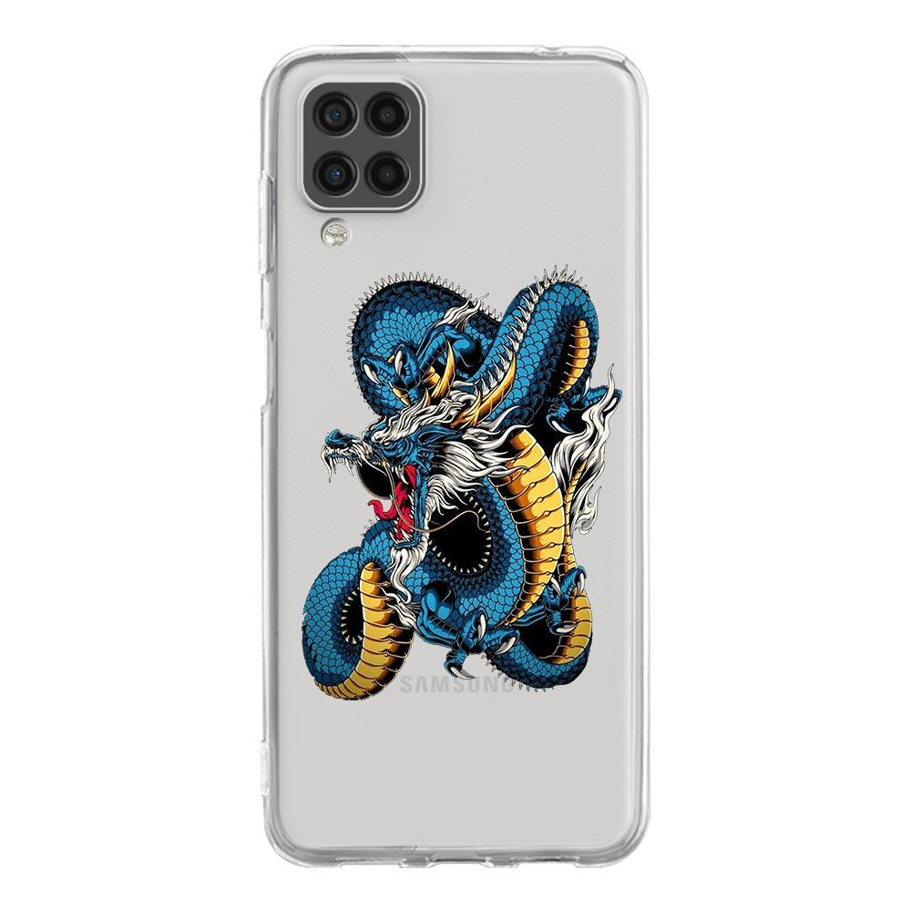 Dragon Fashion Silicone Phone Case for Samsung Galaxy A13 A51 A71 A21S A12 A11 A31 A52 A41 A23 A53 A73 A32 5G A03S Clear Cover