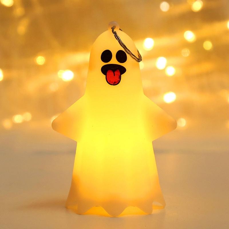 Glowing Plastic Ghostly Lamp Ornamentation Easy Hanging Light Design Safe For Kids Holiday homes Decoration Garden Display