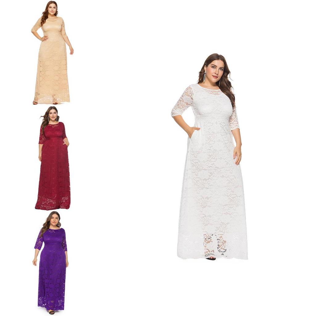 Elegante Abito Lungo da Donna con Design Intrecciato in Pizzo per Serate Formali e Cocktail