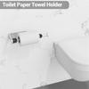 Paper Towel Holder Under Cabinet with Damping Effect, Single-Hand Operable Wall Mount Paper Towel Holder for Kitchen/Bathroom