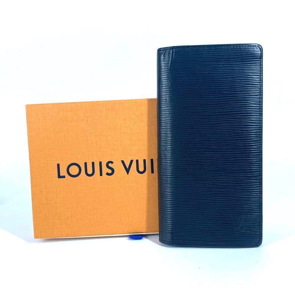 Louis Vuitton M60622 Epi Portefeuille Brazza  Long Wallet Epi Leather Noir Black