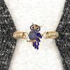 Owl Brooch Pin With Rhinestones For Women Fashion Accessory Gift For Winter