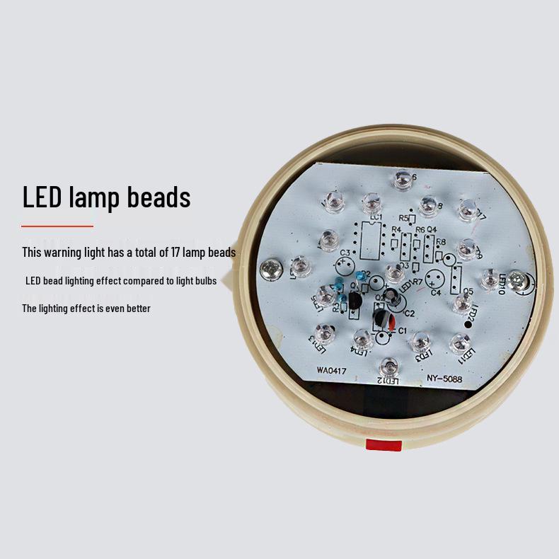 Dry Battery Flashing Alarm Strobe Light - LTD-5088 Magnetic Ceiling Police Warning Light