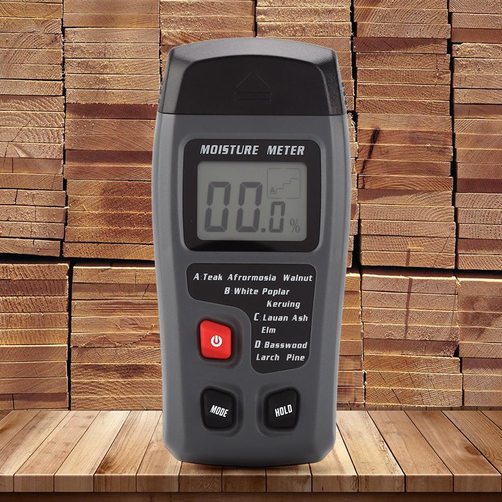 Digital LCD Wood Moisture Meter Humidity Tester Timber Damp Detector