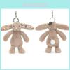 Jellycat Rabbit Plush Keychain With Floral Ears For Teens And Young Adults