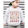 European Size Christmas unisexs' Autumn Winter Fashion Fleece Round Neck Pullover Sweater with Reindeer And Christmas Tree, Loose Casual Long Sleeve