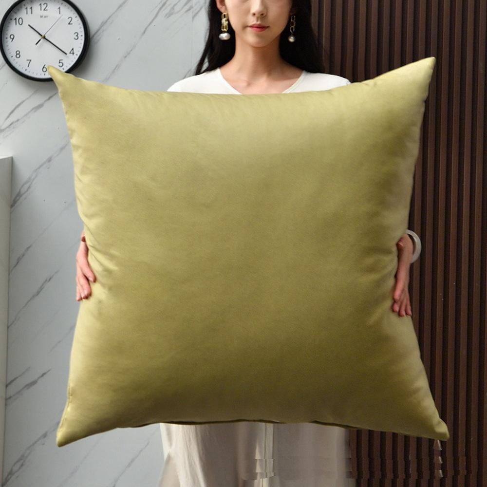 Large Size Sofa Hug Pillowcase Soft Waterproof Technology Cloth Huge Square Cushion Cover Living Room Bed Pillow Protector 80CM