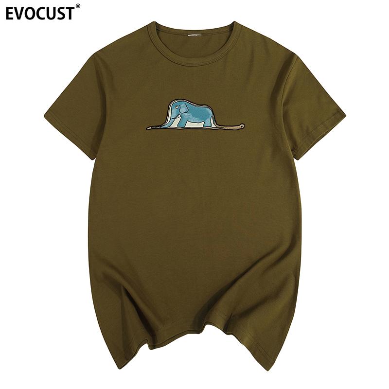 The Little Prince Boa constrictors eating an elephant Summer funny T-shirt Cotton Men T shirt New TEE TSHIRT Womens