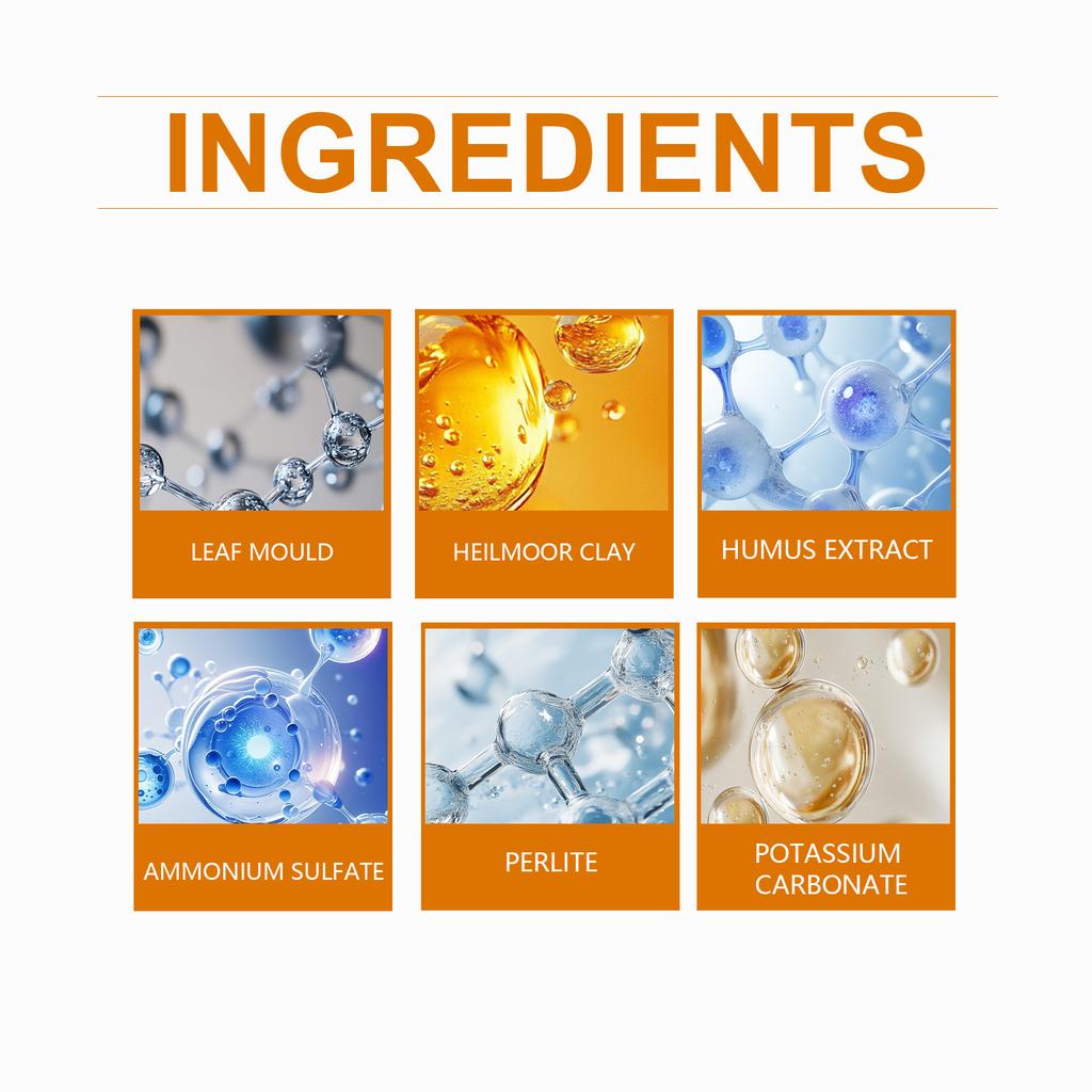 Порошок для росту рослин, Універсальний порошок для посадки для коренів рослин, Поглинання ефективності добрив та догляд за посівами.