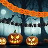 Halloween Paper Garlands Chains for Festival Seasonal Decoration Pumpkins/Spiders Shaped Banners Flags Party Supplies