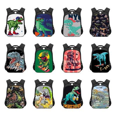 Anime Peripheral Printed Backpack, Personalized Backpack Storage Bag,1pc,Tyrannosaurus Children's Kindergarten Backpack,10*14in