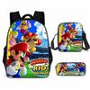 Cartoon Backpack, Primary And Secondary School Students Three-Piece Set, School Bag, Backpack, Shoulder Bag, Pencil Case.