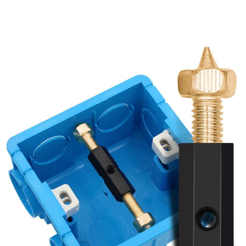 10 Stück Kassetten-Reparaturset Elektrische Dosen-Reparaturset Kassetten-Schrauben Stützstange für Wandmontierte Schalterdosen-Reparatur