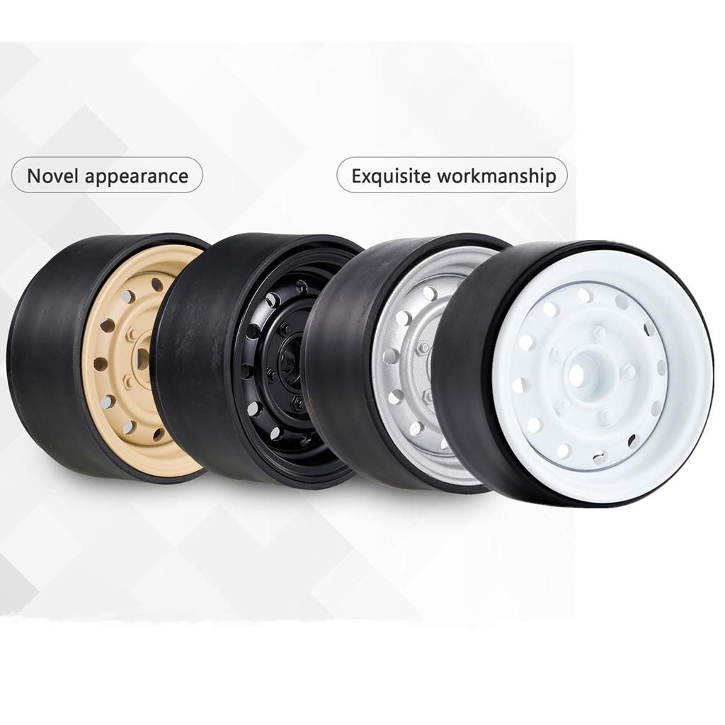 Deep Dish 1.9" Metal Beadlock Wheel Hub Rim for 1/10 RC Crawler Axial SCX10 II III 90046 MST RGT YIKONG Traxxas TRX4 RC4WD D90