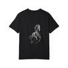 Men's blackT-Shirt Horse Graphic Print Casual Wear