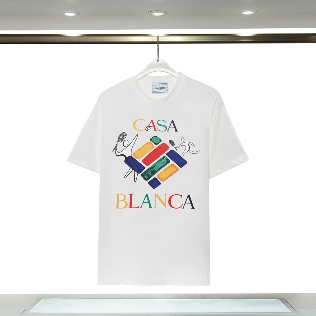 Casablanca 23 Frühling und Sommer Neuheit Fantasie Tor Sternenhimmel Schloss Casa Buchstaben Logo Kurzarm Partner T-Shirt