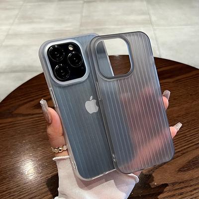 Corrugated Shell Suitable for Apple 15 Mobile Phone Case Iphone16 Transparent 14promax Matte 13 Protective Case