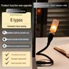 Cross-Border LED Flame Lamp: USB Touch Candle Night Light for Creative Atmosphere Decor.