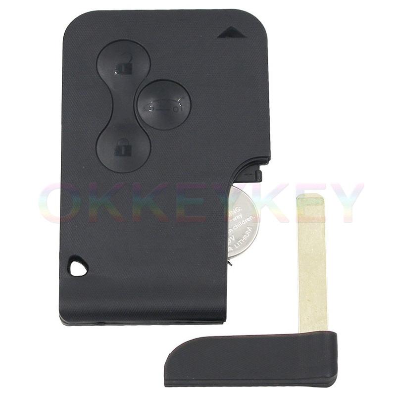 Ecusells Keyless Go/ Non-keyless 3B Remote Key for Renault Megane Scenic Smart Card 433Mhz ID46 PCF7947/ PCF7926AT /PCF7943 Chip