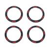 Mecha Glossy Black Air Vent Outlet Cover Trim Ring For Toyota Tundra 2014-