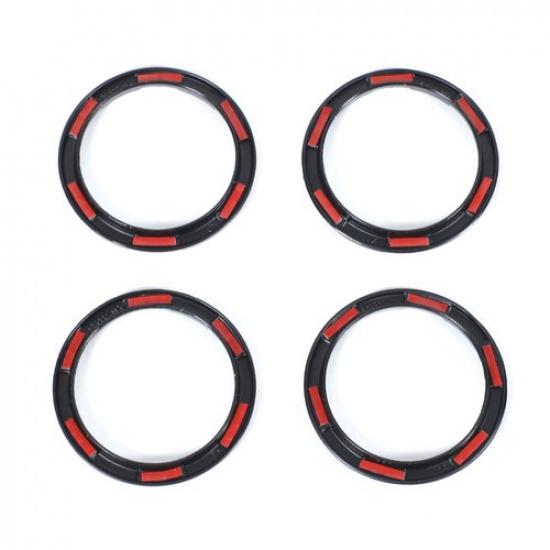 Mecha Glossy Black Air Vent Outlet Cover Trim Ring For Toyota Tundra 2014-