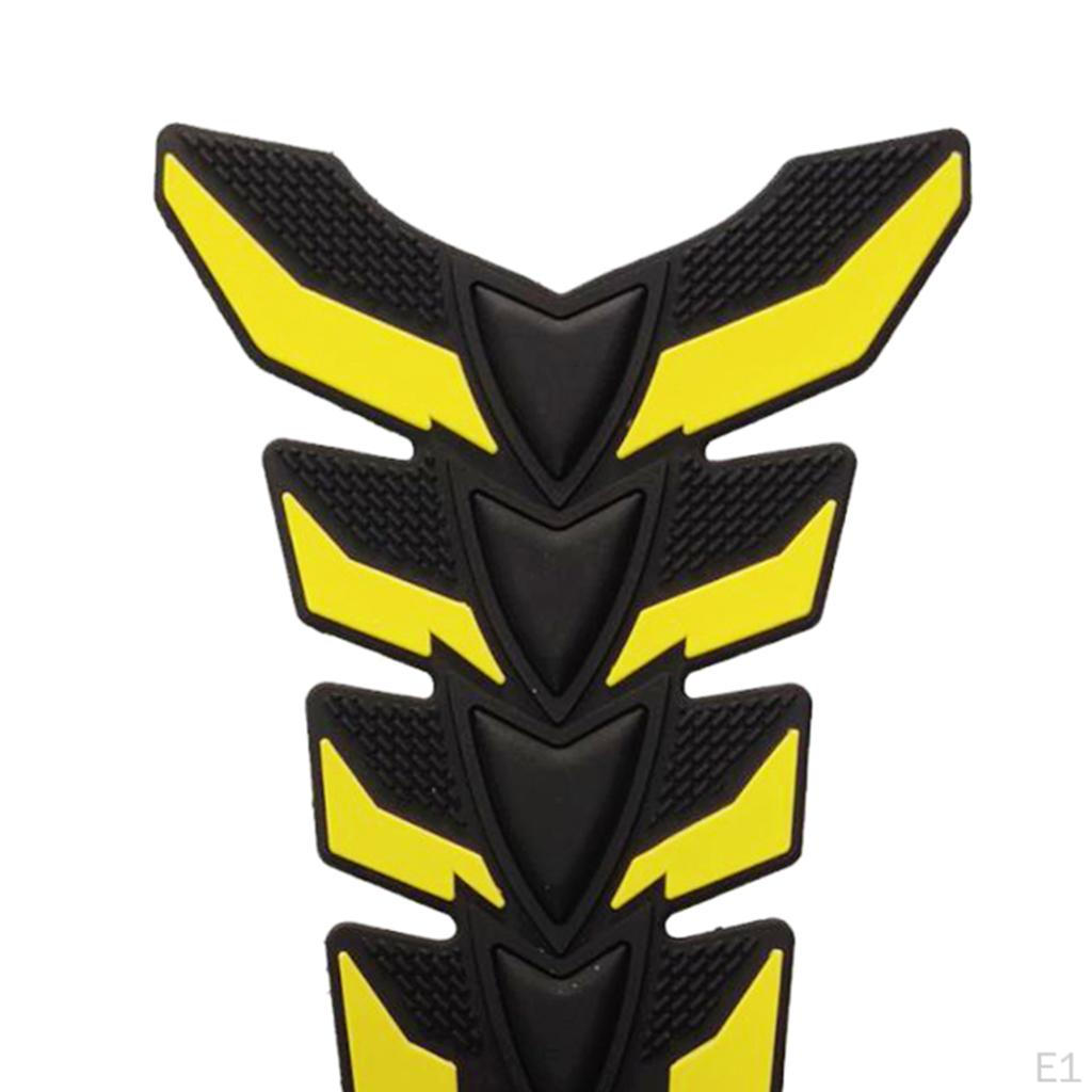 Gelber Gummi-Motorrad-Öl-Kraftstoff-Gas-Tank-Pad-Aufkleber