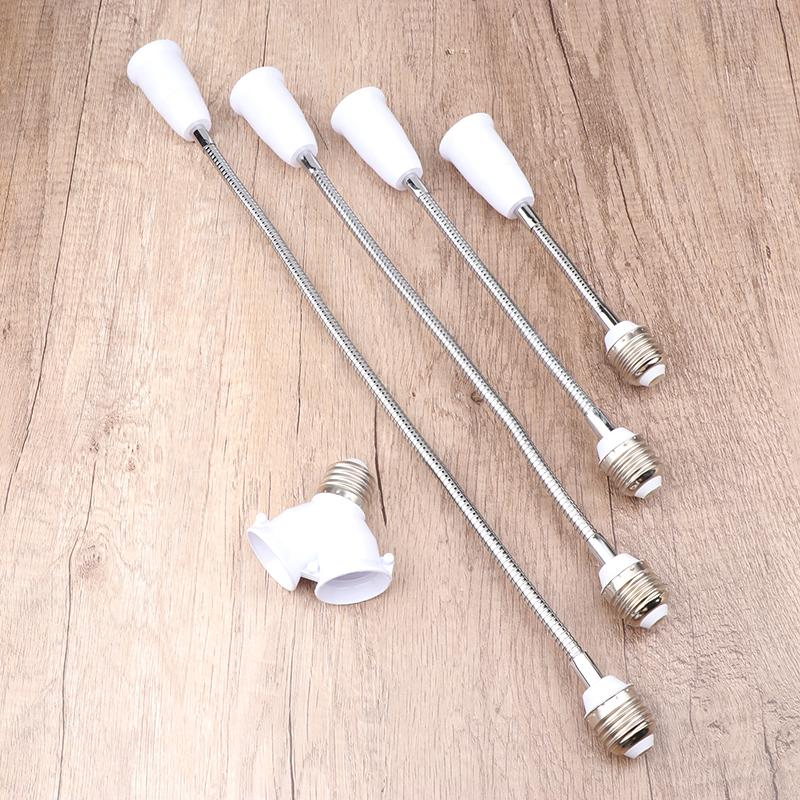 18Cm 28Cm 38Cm 48Cm Flexibil E27 la E27 Extensie bec LED Suport lampă Soclu 220V Convertizor Suport lampă LED