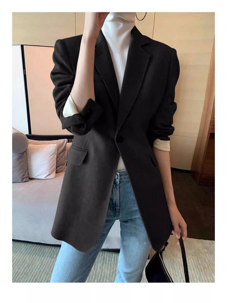 New Women's Slimming Woolen Suit Jacket - Autumn/Winter Fashion Collection