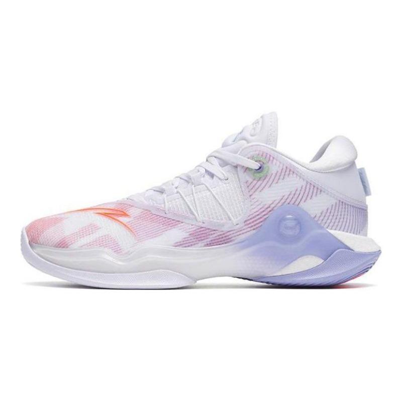 Anta Skyline 1 Rosy Cloud men low-top basketball shoes with Nitroedge Tech white blue 112311107-1 44.5