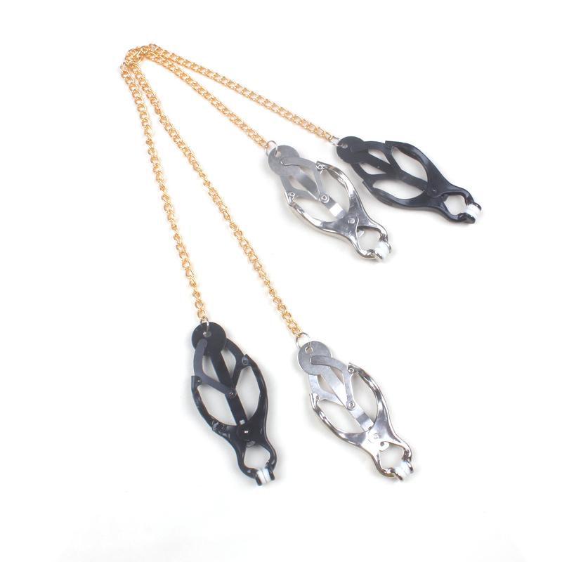 Bondage Gear Hard Clover Nipple Clamps Clips Adult Products For Women Metal Nipple Clamps Steel Breast Games