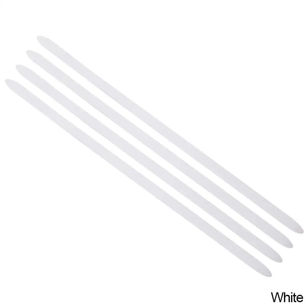 

4 шт. универсальная 40 см защита края двери автомобиля резиновая защита бампера автомобиля защита от царапин наклейка белая черная отделка для стайлинга автомобиля белый