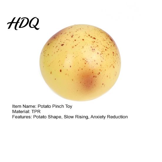 Potato Pinch Toy Fake Stress Relief Soft Slow Rising Squeeze Rebound Fidget Home Office Worker Anxiety Reduction Ball Reliever