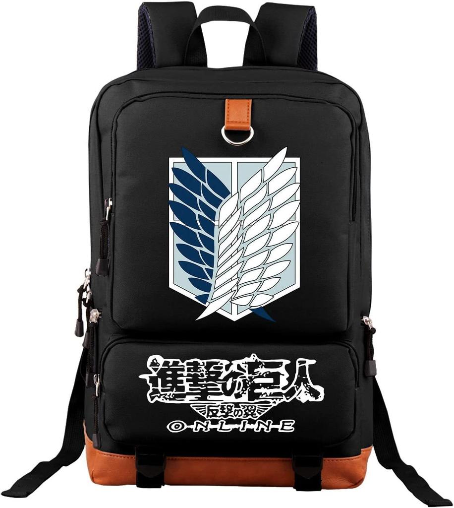Anime Attack Giant Backpack Men'S And Women'S Backpack Travel Bag Computer Bag Student School Bag