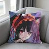 Date A Live Tokisaki Kurumii Pillow Cover Soft Microfiber Pillowcase Home Sofa Decor Surprise Decorative Printed