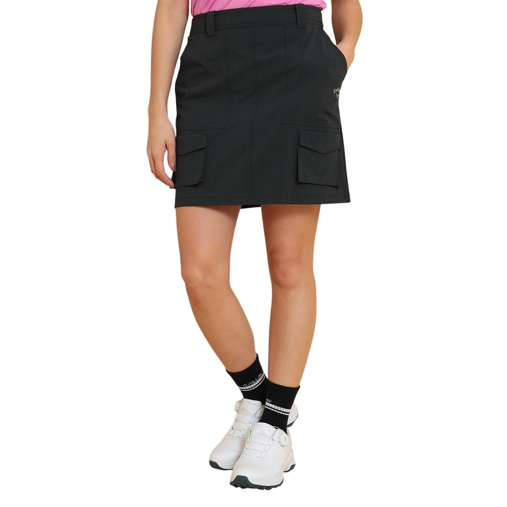 Callaway Stretch Cooling Skirt Size for Golf Women's 8-Way (Black, L) (C25128203 1010)