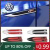 2026 Hot For VOLKSWAGEN VW 2pcs Metal 3D R Line Logo Rline Car Fender Side Wing Emblem Badge Sticker For VW Golf 6 5 7 8 MK7 MK6