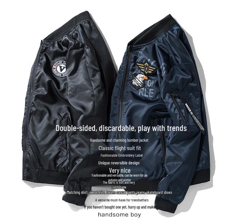 2019 Men's Reversible US Air Force Pilot Baseball Jacket