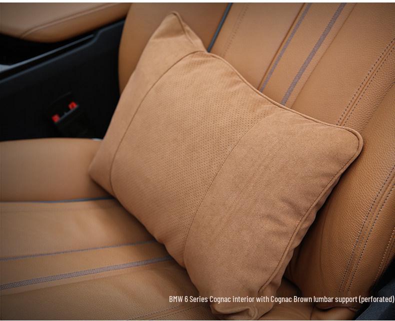 Wildleder DuPont Baumwolle Nacken- und Taillenstützkissen für Tesla und Mercedes-Benz S-Klasse Maybach Kopfstützen.